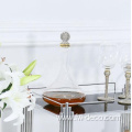 wholesale clear Glass whiskey Decanters with Wood Stoppers